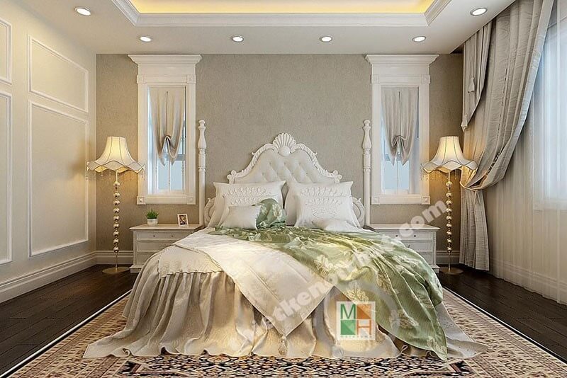 Chiêm ngưỡng các mẫu giường ngủ biệt thự tân cổ điển đẹp và sang trọng