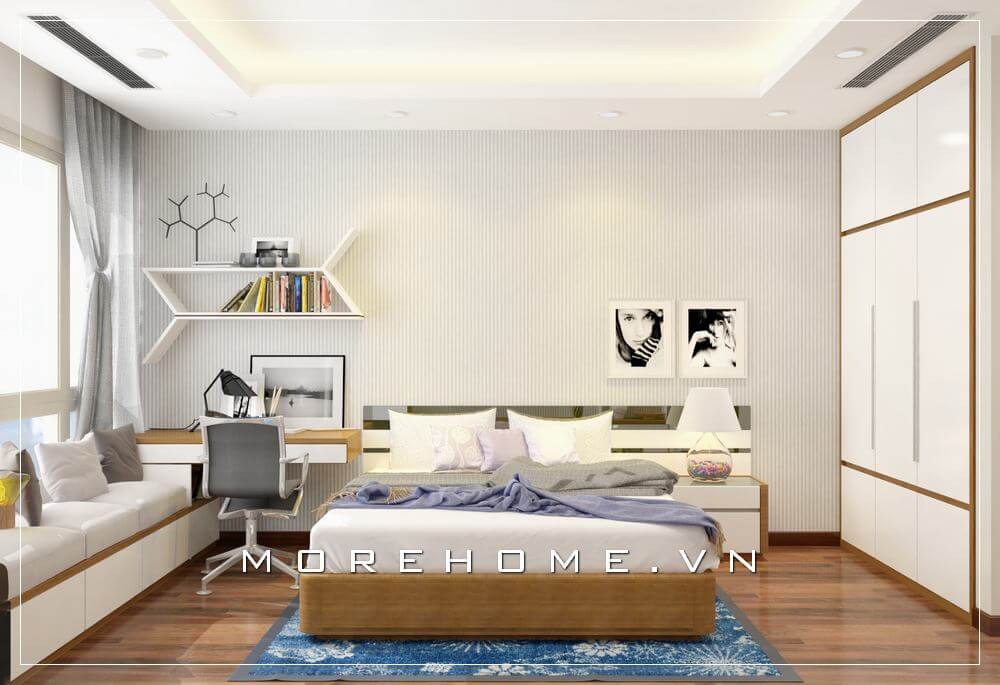 Tô điểm không gian phòng ngủ chung cư với mẫu giường ngủ hiện đại